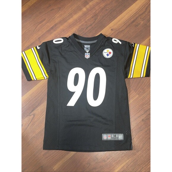 Nike Pittsburgh Steelers Watt Youth Jersey Sz M (10/12) Black Yellow No Flaw! - Picture 1 of 6